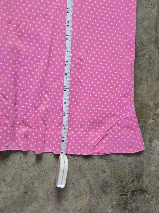 Vintage 60s Pink Polka Dot Two-Piece Set Pants & Top xs - Picture 12 of 16